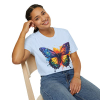 Spring Rainbow Butterfly Unisex Graphic Tees! Spring Vibes! All New Heather Colors!!! Free Shipping!!!