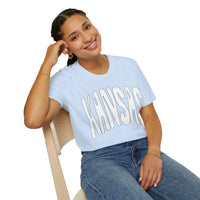 Kansas Groovy Unisex Graphic Tees! Summer Vibes! All New Heather Colors!!! Free Shipping!!!