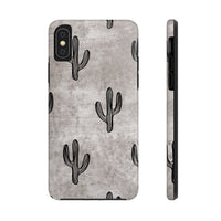 Grey Acid Wash Cactus Western Tough Phone Cases!