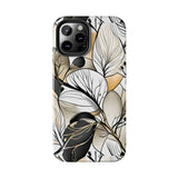 Neutral Autumn Leaves Fall Vibes Tough Phone Cases!