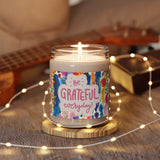 Be Grateful Everyday Watercolor Scented Soy Candle, 9oz! Free Shipping! 9 Scents! 60 Hour Burn Time!!!