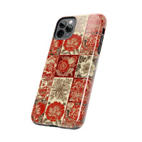 Royal Red Floral Fall Vibes Tough Phone Cases!