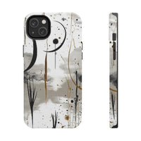 Ink Drip Crescent Moon Boho Western Tough Phone Cases!