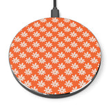 Vibrant Orange Daisy Wireless Phone Charger! Free Shipping!!!