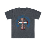 One Nation Under God USA Cross Independence Day Unisex Graphic Tees!