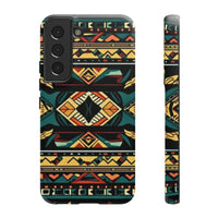 Black Aztec Tough Cases! Cellphone Cases! Multiple Sizes Available! Apple iPhone, Samsung Galaxy, and Google Pixel devices!