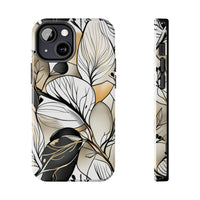 Neutral Autumn Leaves Fall Vibes Tough Phone Cases!