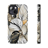 Neutral Autumn Leaves Fall Vibes Tough Phone Cases!