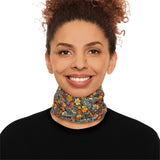 Boho Floral Print Lightweight Neck Gaiter! 4 Sizes Available! Free Shipping! UPF +50! Great For All Outdoor Sports!