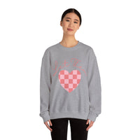 Valentines Day Let Them Plaid Heart Edition Unisex Sweatshirt! Retro! Free Shipping!!!