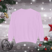 Snowflake Pocket Embroidered Comfort Colors Unisex Garment-Dyed Sweatshirt! All New Colors! Free Shipping!