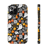 Spider Webs and Candy Corn Little Ghost Halloween Tough Phone Cases! Fall Vibes!