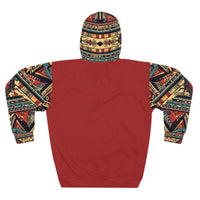 Red Tan and Purple Aztec Unisex Pullover Hoodie! All Over Print! New!!!