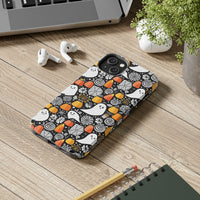 Spider Webs and Candy Corn Little Ghost Halloween Tough Phone Cases! Fall Vibes!