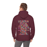 Love is Patient and Kind 1 Corinthians 13: 4-8 Back Designs Unisex Heavy Blend Hooded Sweatshirt! Free Shipping!!!