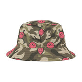 Pink Cammo Smiley Bucket Hat! Free Shipping! Made in The USA!