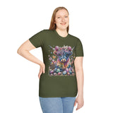 Easter Egg Highlander Cow With Egg Crown Unisex Graphic Tees! Spring Vibes! All New Heather Colors!!! Free Shipping!!!