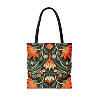 Orange Blossoms Florals Fall Vibes Tote Bag