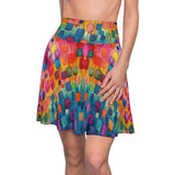 Boho Watercolor Paper Lantern Women's Skater Skirt! Free Shipping!