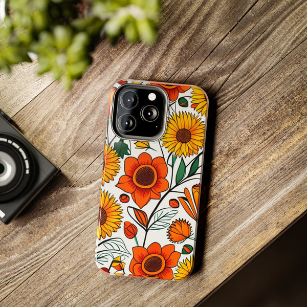 Sunflower Daisy Medley Fall Vibes Tough Phone Cases!