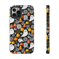 Spider Webs and Candy Corn Little Ghost Halloween Tough Phone Cases! Fall Vibes!