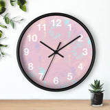 Boho Paint Washed Pink Print Wall Clock! Perfect For Gifting! Free Shipping!!! 3 Colors Available!