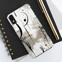 Ink Drip Crescent Moon Boho Western Tough Phone Cases!