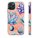 Pastel Pink and Purple Little Succulent Plants Phone Cases! New!!! Over 40 Phone Sizes To Choose From! Free Shipping!!!