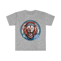 USA Lion 1776 Independence Day Unisex Graphic Tees!