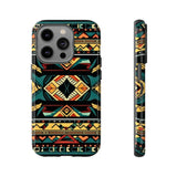 Black Aztec Tough Cases! Cellphone Cases! Multiple Sizes Available! Apple iPhone, Samsung Galaxy, and Google Pixel devices!