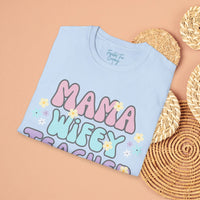 Mama Wifey Teacher Unisex Graphic Tees! All New Heather Colors!!! Free Shipping!!! Back To School!