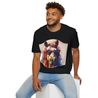 Horse Sunglasses Western Boho Unisex Graphic Tees! Summer Vibes! All New Heather Colors!!! Free Shipping!!!