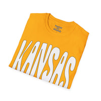 Kansas Groovy Unisex Graphic Tees! Summer Vibes! All New Heather Colors!!! Free Shipping!!!