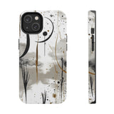 Ink Drip Crescent Moon Boho Western Tough Phone Cases!