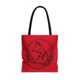 Dark Red Branded Freckled Fox Company 2024 Merch Tote Bag! Merch!