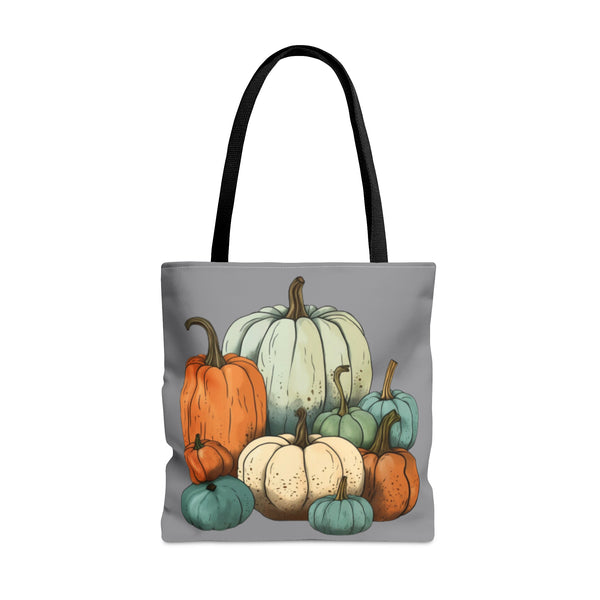Pumpkin Stack Autumn Blues Fall Vibes Tote Bag!