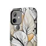 Neutral Autumn Leaves Fall Vibes Tough Phone Cases!