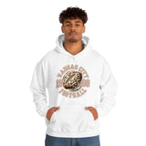 Kansas City Football Leopard Print Football Unisex Heavy Blend Hooded Sweatshirt! Football Season!