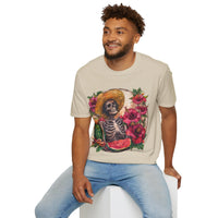 Watermelon Skeleton Unisex Graphic Tees! Summer Vibes! All New Heather Colors!!! Free Shipping!!!