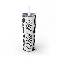 Mama Cow Printed Skinny Tumbler with Straw, 20oz! Multiple Colors! Mothers Day!