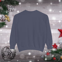 Snowflake Pocket Embroidered Comfort Colors Unisex Garment-Dyed Sweatshirt! All New Colors! Free Shipping!