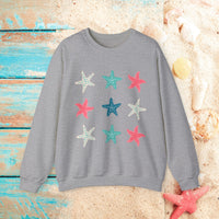 Starfish Medley Unisex Sweatshirt! Plus Sizes Available!