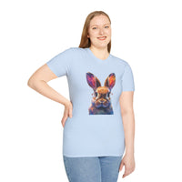 Easter Bunny With Glasses Unisex Graphic Tees! Spring Vibes! All New Heather Colors!!! Free Shipping!!!