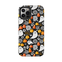 Spider Webs and Candy Corn Little Ghost Halloween Tough Phone Cases! Fall Vibes!