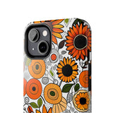 Sunflowers and Daisies Retro Fall Vibes Tough Phone Cases!