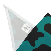 Black and Teal Blue Cow Print Pet Bandana! Foxy Pets! Free Shipping!!!