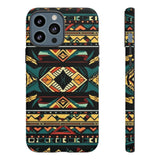 Black Aztec Tough Cases! Cellphone Cases! Multiple Sizes Available! Apple iPhone, Samsung Galaxy, and Google Pixel devices!