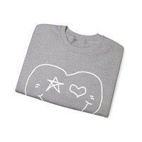 Valentines Day Heart Smiley Star Eye Unisex Sweatshirt! Retro! Plus Sizes Available!