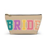 Rainbow Cream Bride Accessory Pouch, Check Out My Matching Weekender Bag! Free Shipping!!!