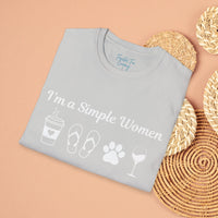 I'm a Simple Women Unisex Graphic Tees! Summer Vibes! All New Heather Colors!!! Free Shipping!!!